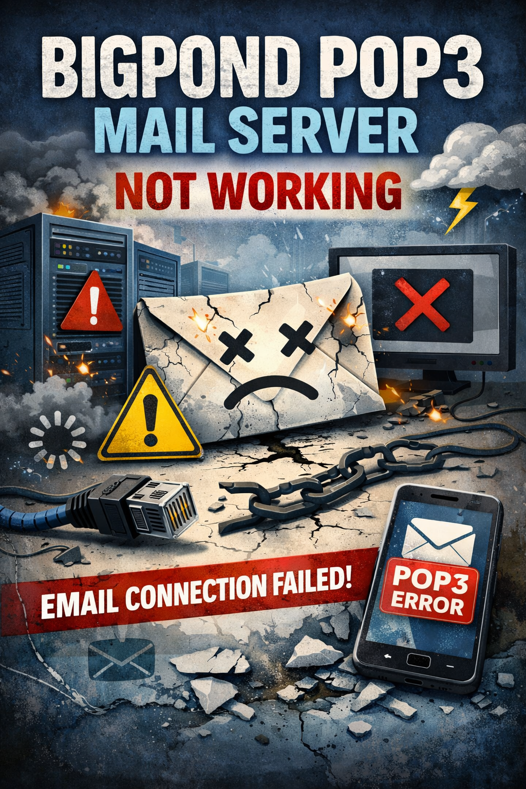 bigpond pop3 mail server not working