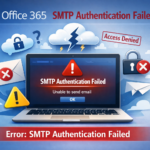 office 365 smtp authentication failed.