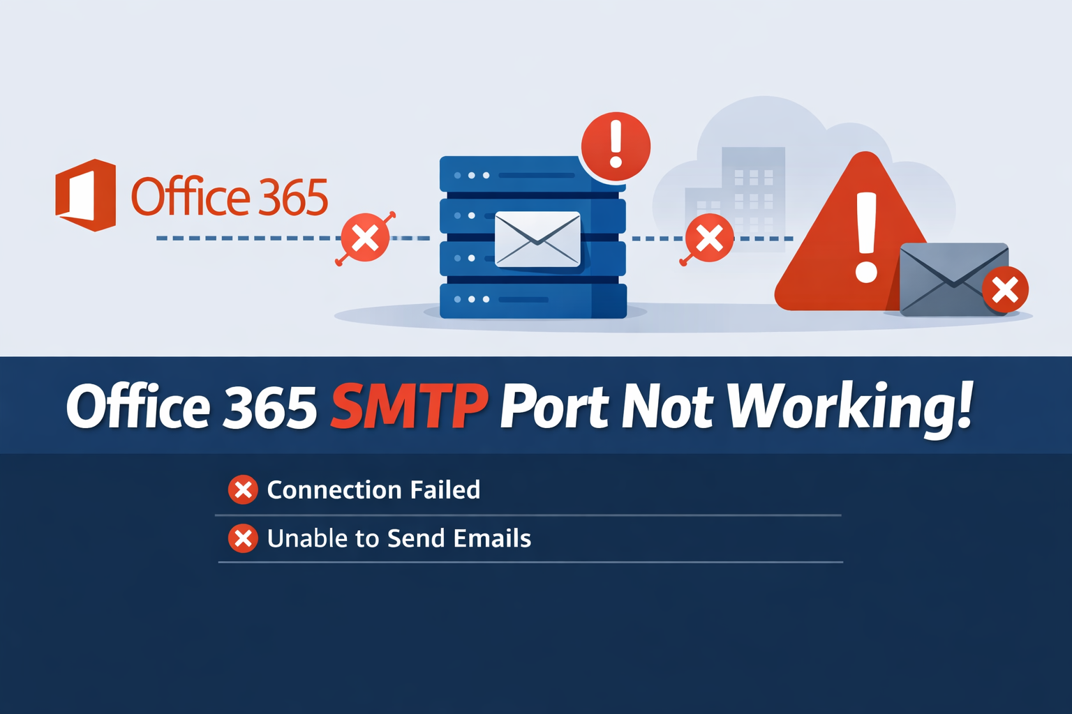office 365 smtp port not working