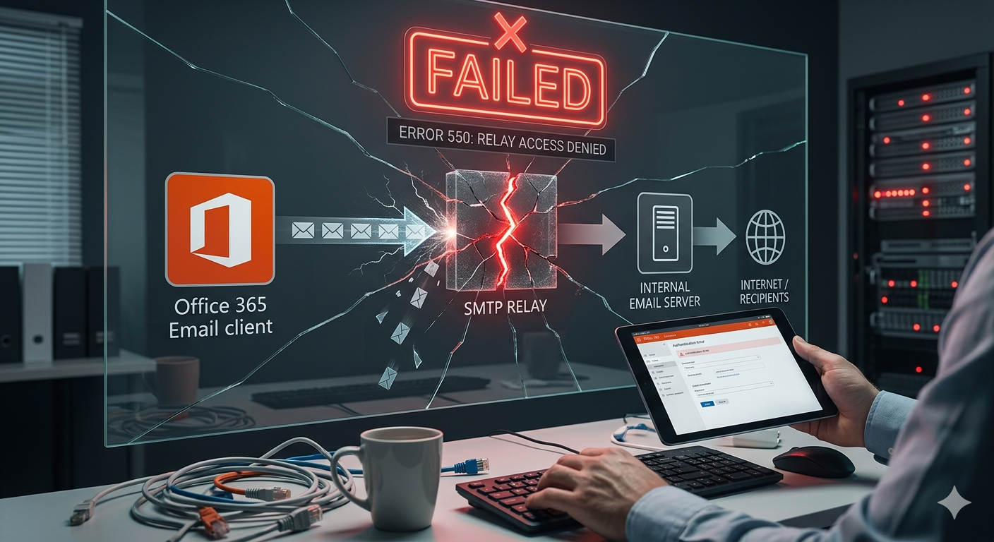office 365 smtp relay not working