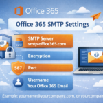 smtp server settings office 365 not found
